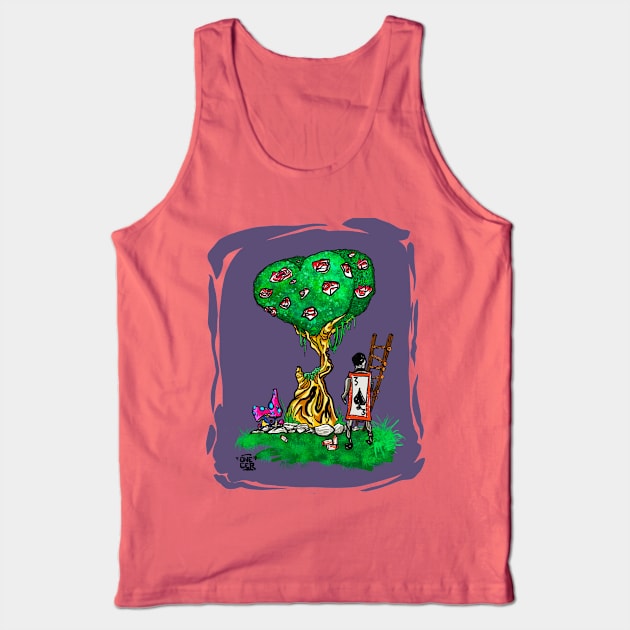 Paint The Roses Red Tank Top by Art Of Once